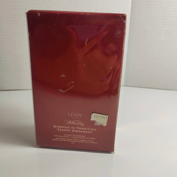 Lenox Williamsburg Steeped in Tradition Silver Plated Teapot Ornament Miniature - Picture 16 of 16